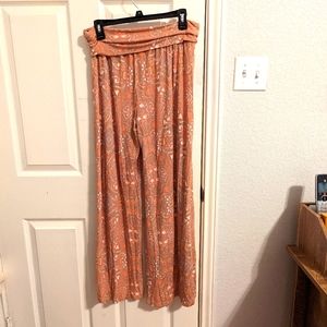 Simply Noelle Orange Paisley Pants